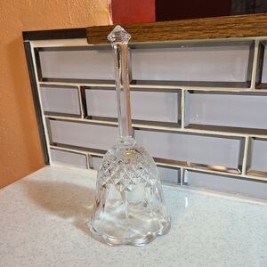 Large glass crystal Dinner Bell for sale